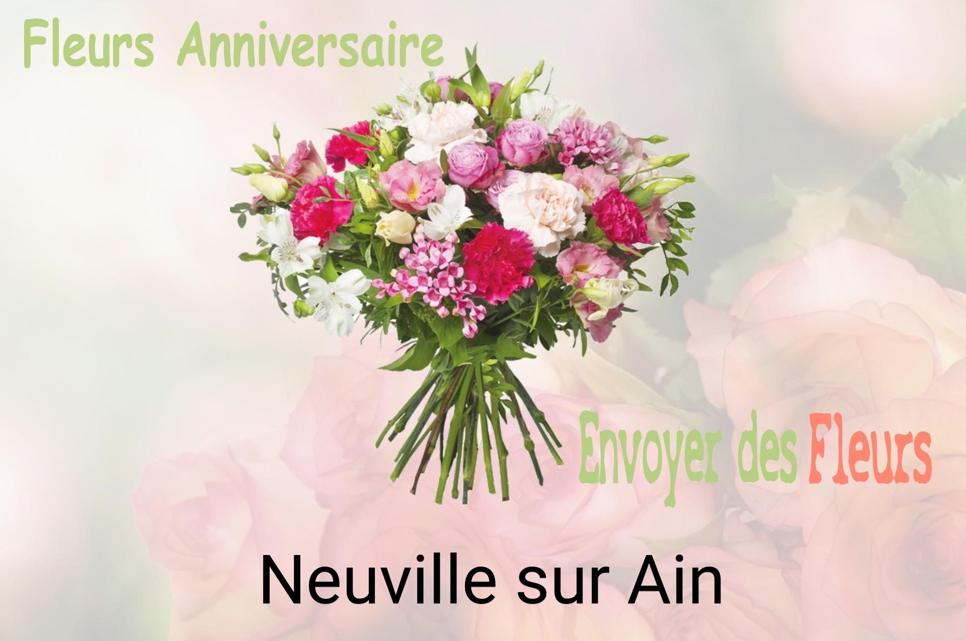 Bouquet de fleurs d’anniversaire livré à Neuville-sur-Ain